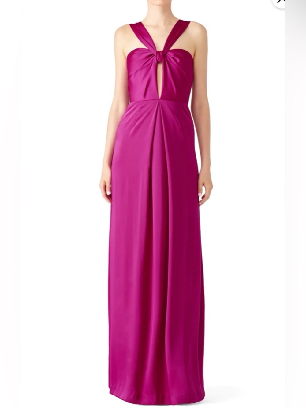 Jill Jill Stuart Viola Cutout Gown Fuchsia Twist-Front Evening Gown size 12.